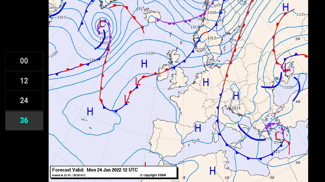 PG Surface Pressure Charts EU - Image screenshot of android app