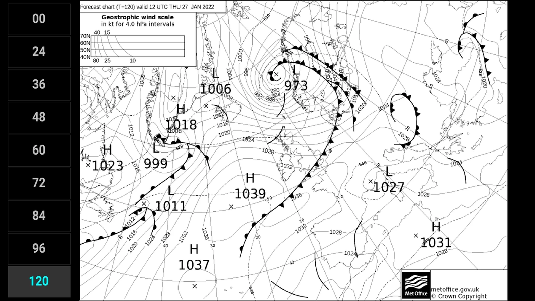 PG Surface Pressure Charts EU - Image screenshot of android app