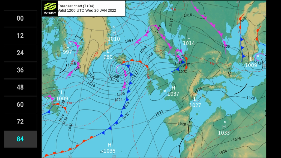 PG Surface Pressure Charts EU - Image screenshot of android app