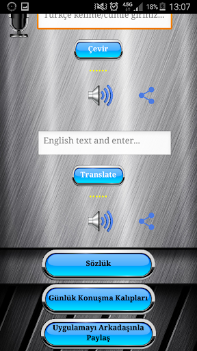 Turkish English Translation - Image screenshot of android app