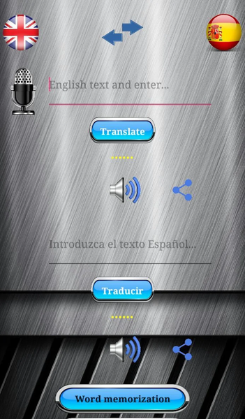 Spanish-English Translation - Image screenshot of android app