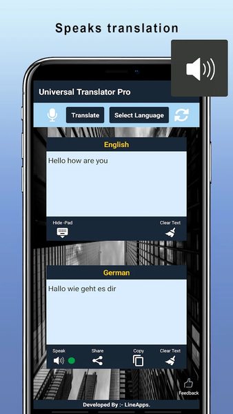 Universal Translator Pro - عکس برنامه موبایلی اندروید