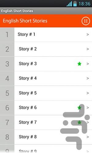 داستان‌های کوتاه انگلیسی - عکس برنامه موبایلی اندروید