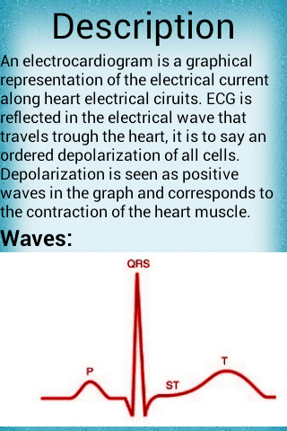 Electrocardiogram - Image screenshot of android app