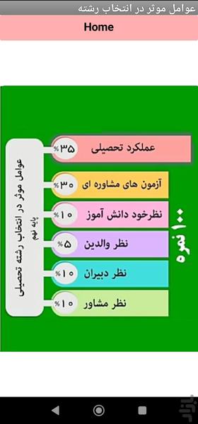 تراز هدایت تحصیلی - عکس برنامه موبایلی اندروید