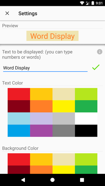 Word Display - عکس برنامه موبایلی اندروید