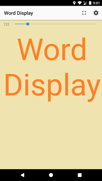 Word Display - عکس برنامه موبایلی اندروید