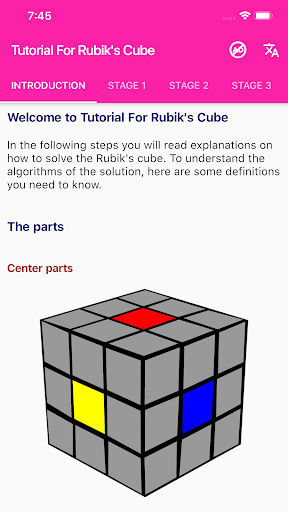 Rubik's Cube Solver & Tutorial - عکس برنامه موبایلی اندروید