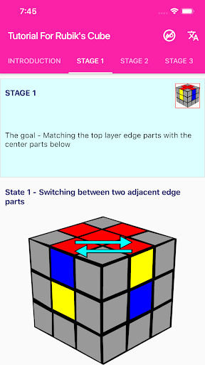 Rubik's Cube Solver & Tutorial - عکس برنامه موبایلی اندروید