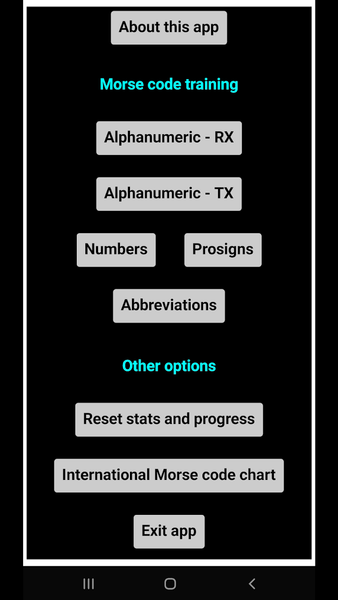۱۰ WPM CW Morse code trainer - عکس برنامه موبایلی اندروید