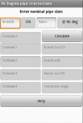 Pipefitting 90Deg Intersection - Image screenshot of android app