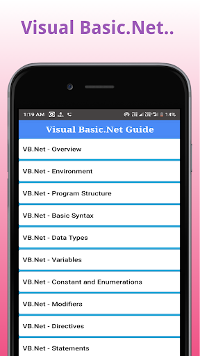 Visual Basic.Net Tutorial - Image screenshot of android app