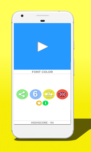 Word or Color (Stroop test) - Gameplay image of android game