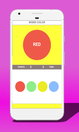 Word or Color (Stroop test) - Gameplay image of android game