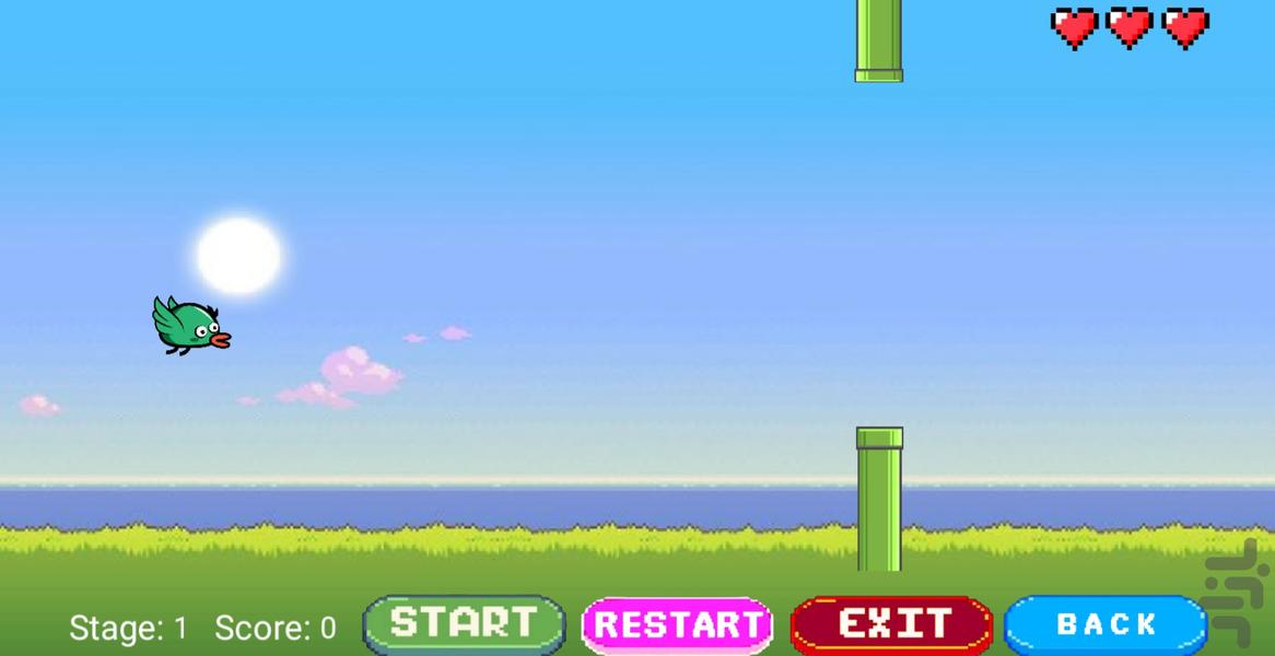 Flying Bird - Gameplay image of android game