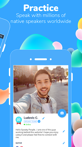 Speaky - Language Exchange - Image screenshot of android app