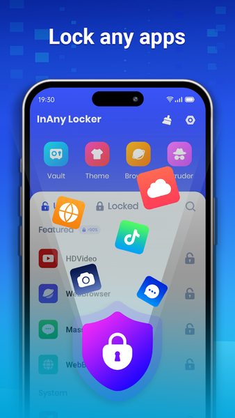 App Lock: Fingerprint,Password - عکس برنامه موبایلی اندروید