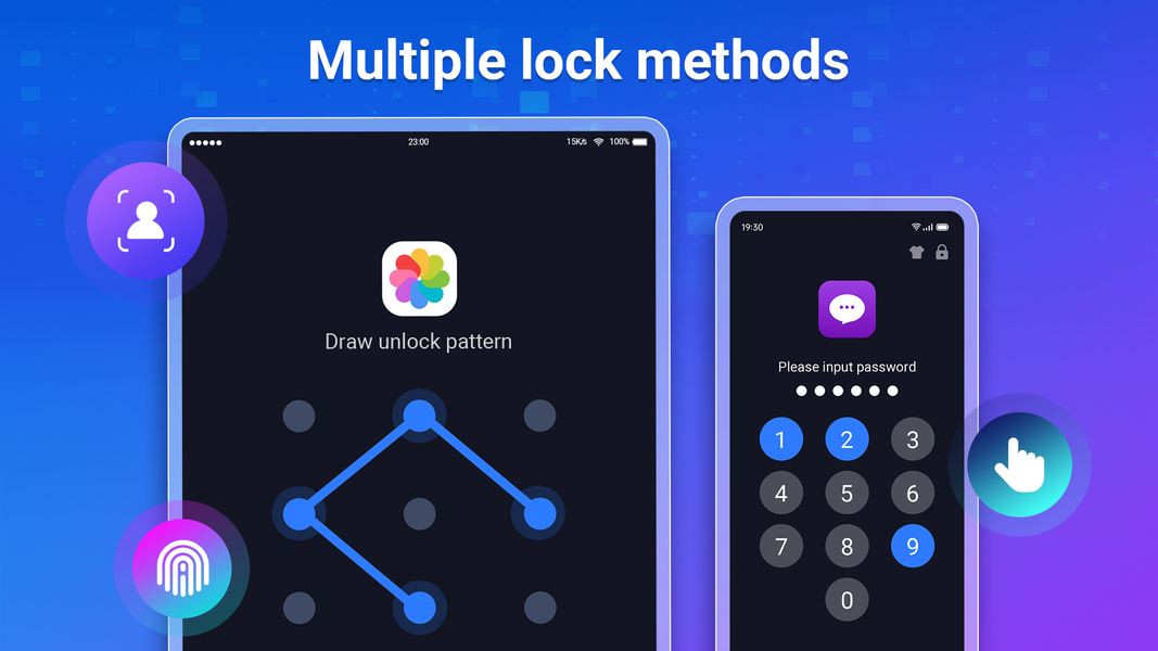 App Lock: Fingerprint,Password - عکس برنامه موبایلی اندروید