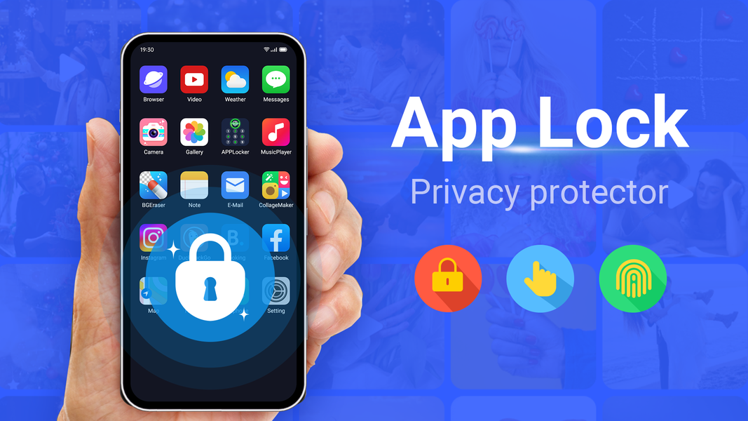 App Lock - Fingerprint Applock - عکس برنامه موبایلی اندروید