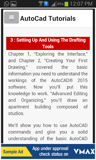 Learn AutoCAD Complete Tutor - عکس برنامه موبایلی اندروید