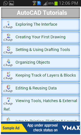 Learn AutoCAD Complete Tutor - عکس برنامه موبایلی اندروید