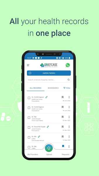 Driefcase ABHA, Health Records - عکس برنامه موبایلی اندروید