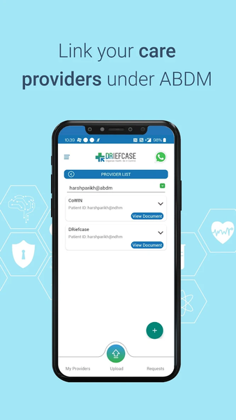Driefcase ABHA, Health Records - عکس برنامه موبایلی اندروید