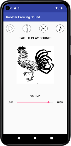 Rooster Crowing Sound - عکس برنامه موبایلی اندروید