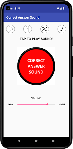 Correct Answer Sound - Image screenshot of android app