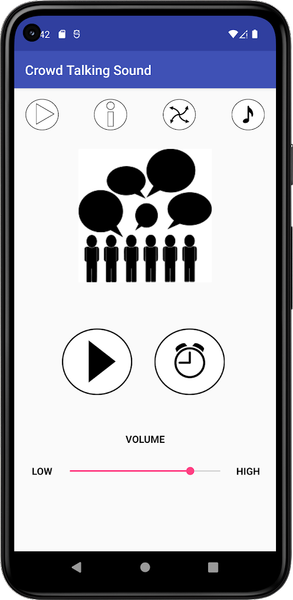 Crowd Talking Sound - Image screenshot of android app