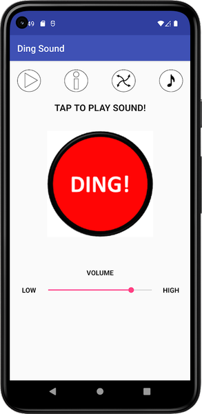 Ding Sound - Image screenshot of android app