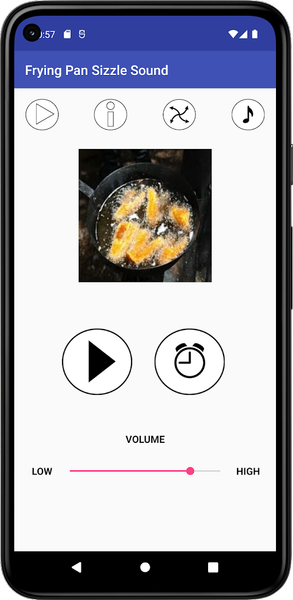 Frying Pan Sizzle Sound - Image screenshot of android app