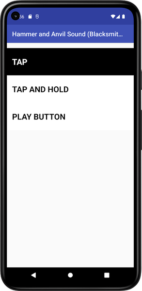 Blacksmith Sound - Image screenshot of android app