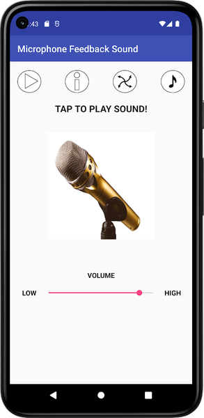 Microphone Feedback Sound - عکس برنامه موبایلی اندروید