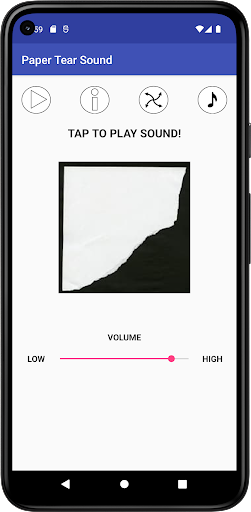 Paper Tear Sound - عکس برنامه موبایلی اندروید