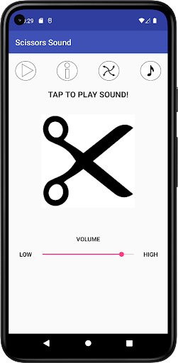 Scissors Sound - Image screenshot of android app