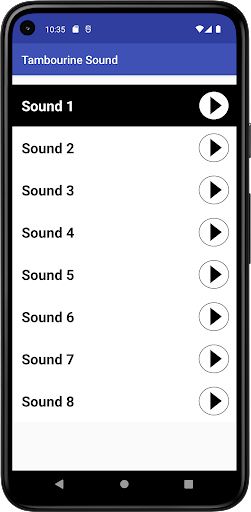 Tambourine Sound - Image screenshot of android app