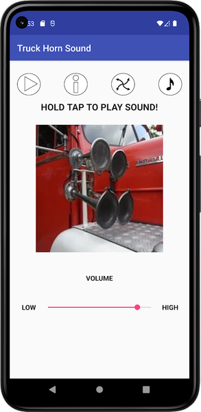 Truck Horn Sound - Image screenshot of android app