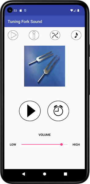 Tuning Fork Sound - عکس برنامه موبایلی اندروید