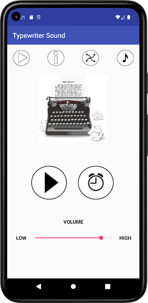 Typewriter Sound - عکس برنامه موبایلی اندروید