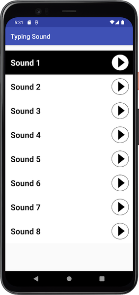 Typing Sound - Image screenshot of android app