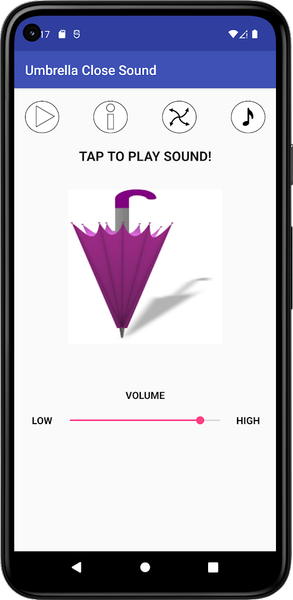 Umbrella Close Sound - Image screenshot of android app