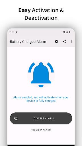 Full Battery Charge Alarm - Image screenshot of android app