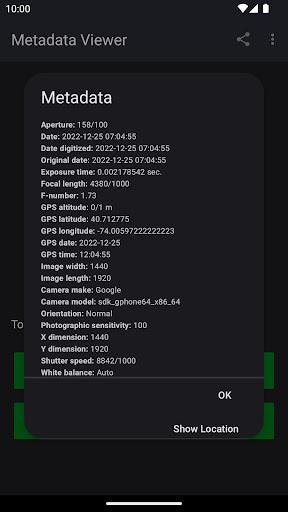 Photo Metadata Viewer - عکس برنامه موبایلی اندروید
