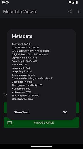 Photo Metadata Viewer - عکس برنامه موبایلی اندروید