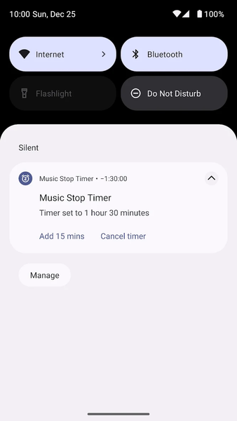 Music Stop Timer (Sleep Timer) - عکس برنامه موبایلی اندروید