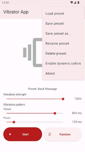 Vibrator App - عکس برنامه موبایلی اندروید