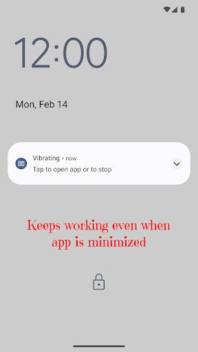 Vibrator App - عکس برنامه موبایلی اندروید