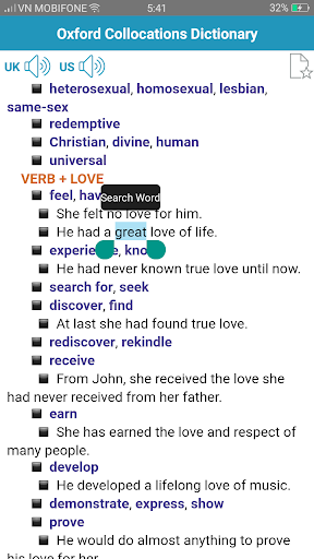 OXCOLL - Collocations Dictiona - عکس برنامه موبایلی اندروید
