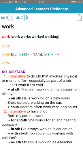 OXDICT - Advanced Learner's Dictionary - عکس برنامه موبایلی اندروید